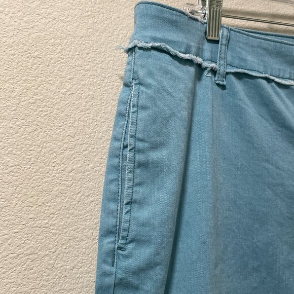 NEW LOGO by Lori Goldstein Wide Leg Jeans Washed Denim Aqua Women Size 16 - Picture 7 of 14